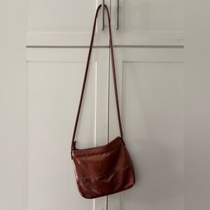 Margot Leather Crossbody in Brandy